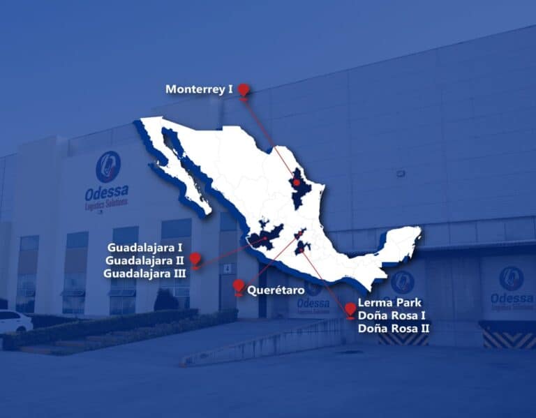 ¿Necesitas un CEDIS externo para crecer? Logística en México con Odessa de México, cubriendo Monterrey, Guadalajara, Querétaro y Lérma.